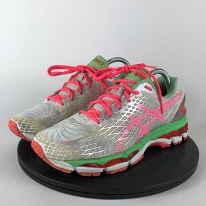 Asics Gel-Nimbus 17 White/Pink Athletic Running Shoes T557N Women’s Size 10.5